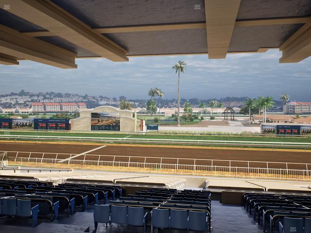 Del Mar Thoroughbred Club - Section Clubhouse Box 6 H Lvl 3 Seat View