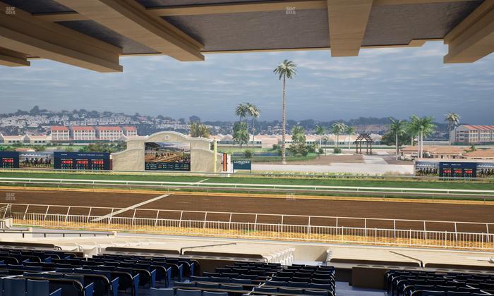 Del Mar Thoroughbred Club - Section Clubhouse Box 6 H Lvl 3 Seat View