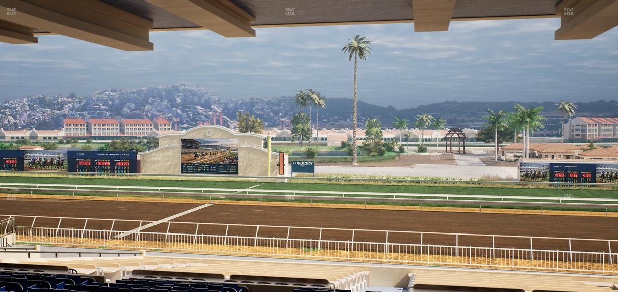 Del Mar Thoroughbred Club - Section Clubhouse Box 6 H Lvl 3 Seat View