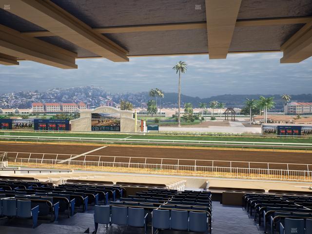 Del Mar Thoroughbred Club - Section Clubhouse Box 6 H Lvl 3 Seat View