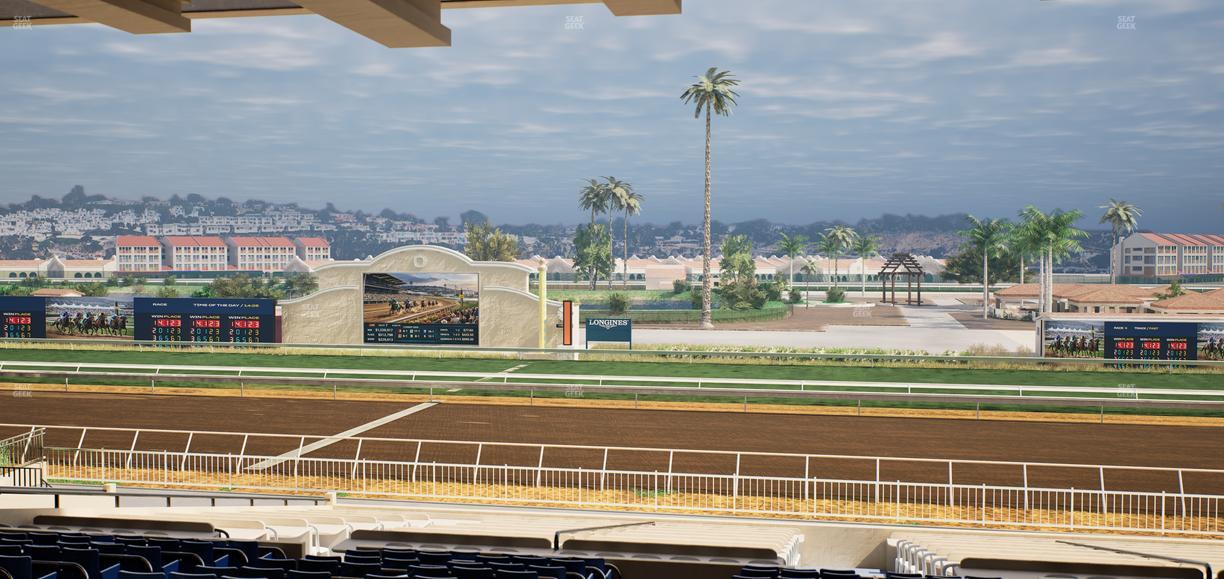 Del Mar Thoroughbred Club - Section Clubhouse Box 7 G Lvl 3 Seat View