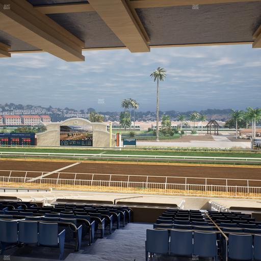 Del Mar Thoroughbred Club - Section Clubhouse Box 7 G Lvl 3 Seat View