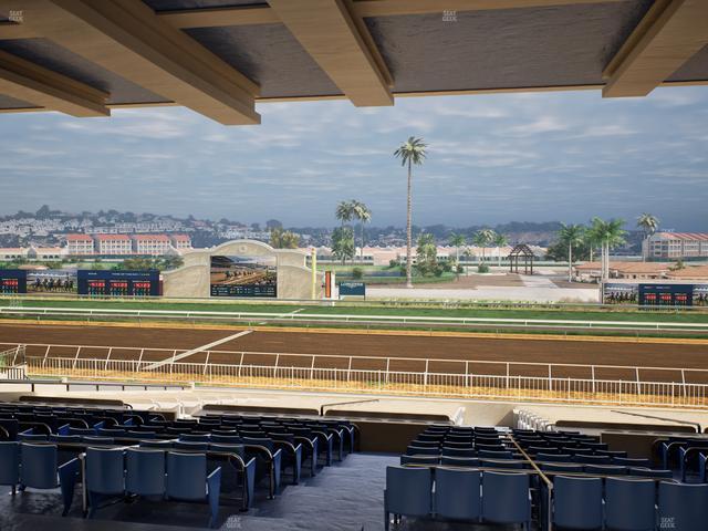 Del Mar Thoroughbred Club - Section Clubhouse Box 7 G Lvl 3 Seat View