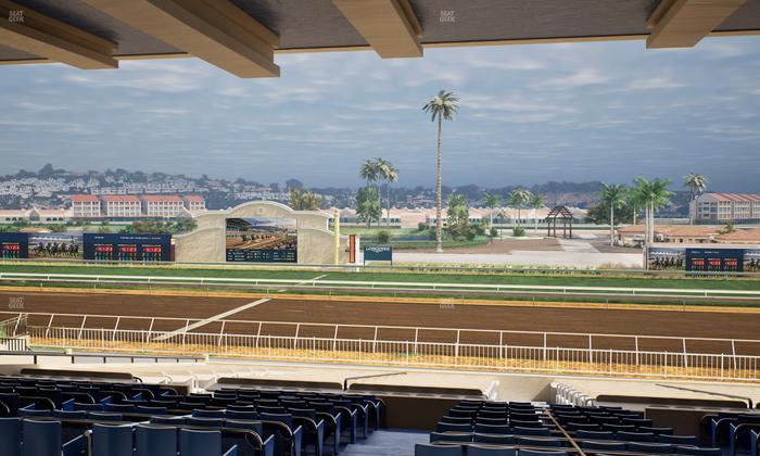 Del Mar Thoroughbred Club - Section Clubhouse Box 7 G Lvl 3 Seat View