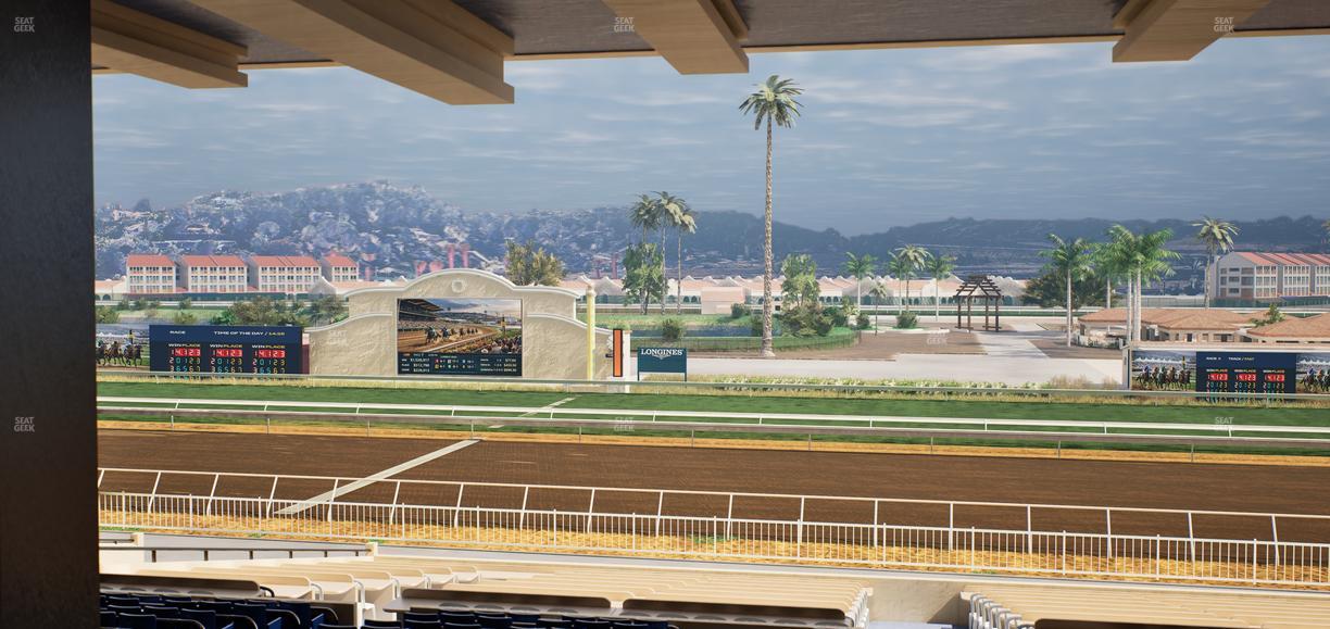 Del Mar Thoroughbred Club - Section Clubhouse Box 7 H Lvl 3 Seat View