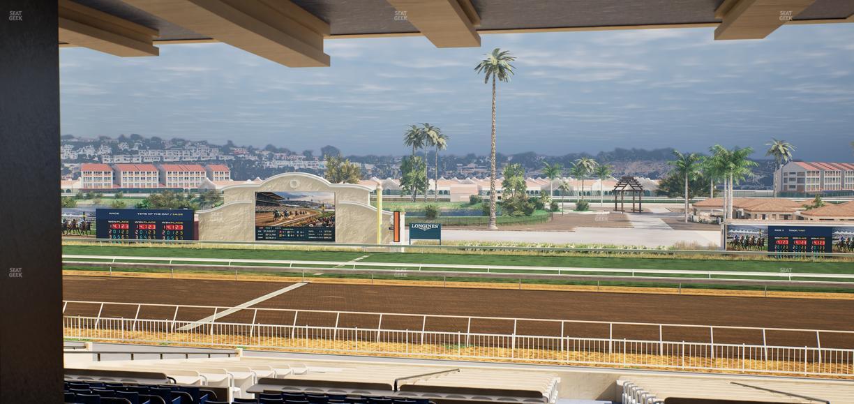 Del Mar Thoroughbred Club - Section Clubhouse Box 7 H Lvl 3 Seat View