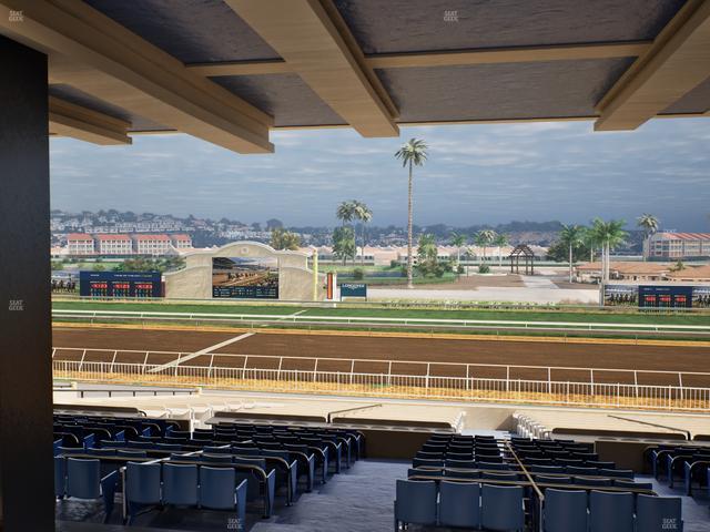Del Mar Thoroughbred Club - Section Clubhouse Box 7 H Lvl 3 Seat View