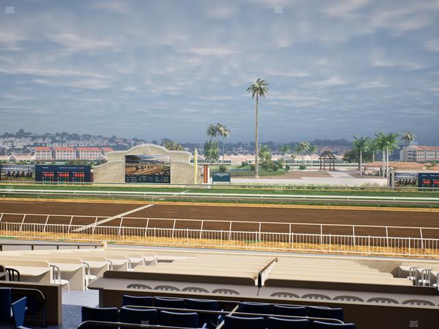 Del Mar Thoroughbred Club - Section Clubhouse Box 8 C Lvl 2 Seat View