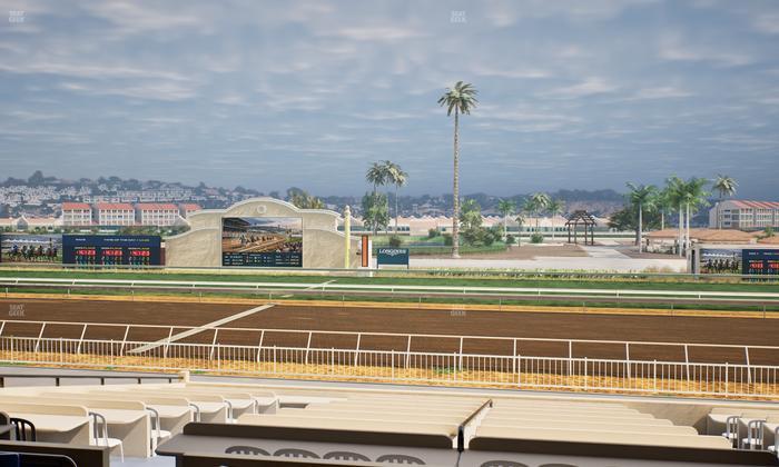 Del Mar Thoroughbred Club - Section Clubhouse Box 8 C Lvl 2 Seat View