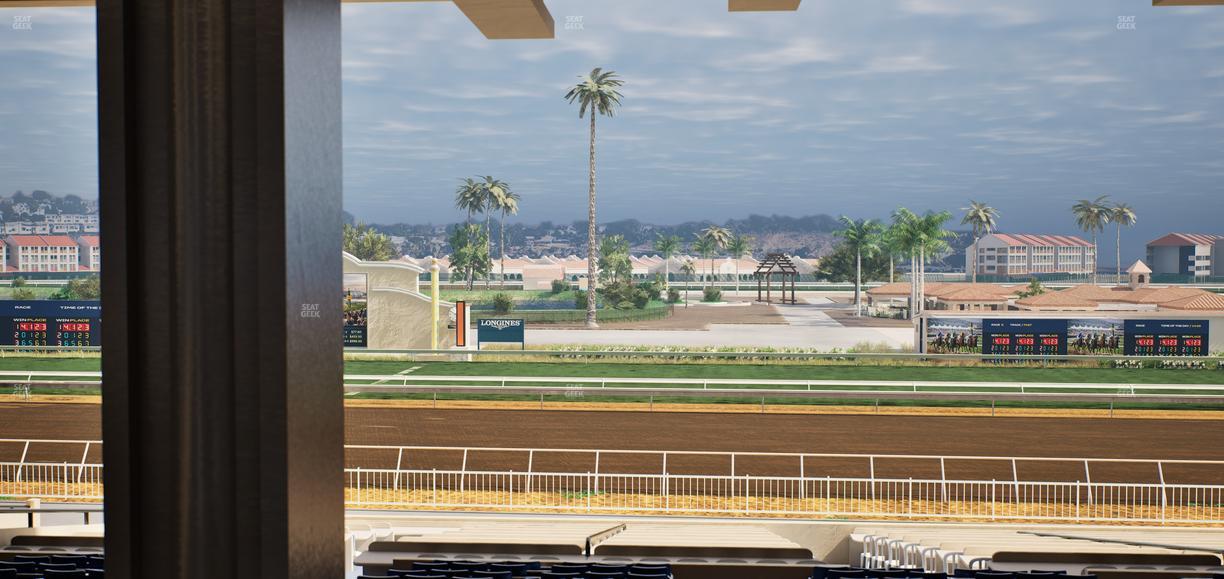 Del Mar Thoroughbred Club - Section Clubhouse Box 8 G Lvl 3 Seat View