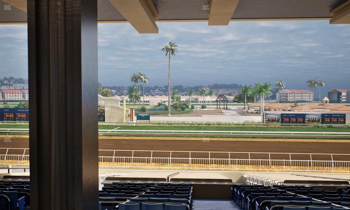 Del Mar Thoroughbred Club - Section Clubhouse Box 8 G Lvl 3 Seat View