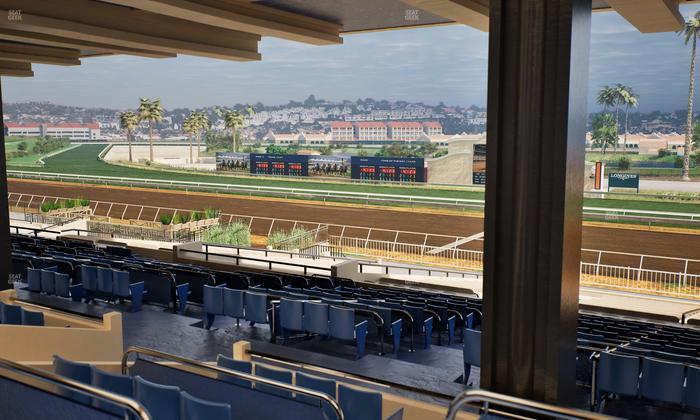 Del Mar Thoroughbred Club - Section Clubhouse Box 8 H Lvl 3 Seat View