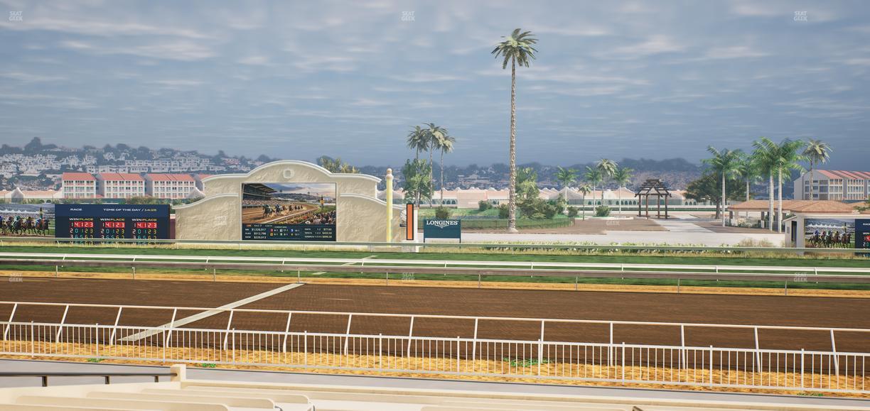 Del Mar Thoroughbred Club - Section Clubhouse Box 9 A Lvl 2 Seat View