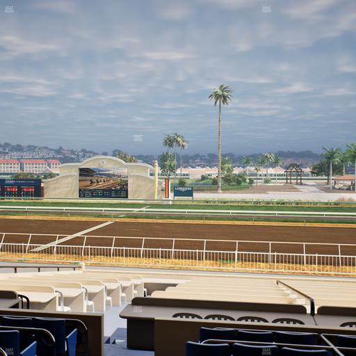 Del Mar Thoroughbred Club - Section Clubhouse Box 9 C Lvl 2 Seat View