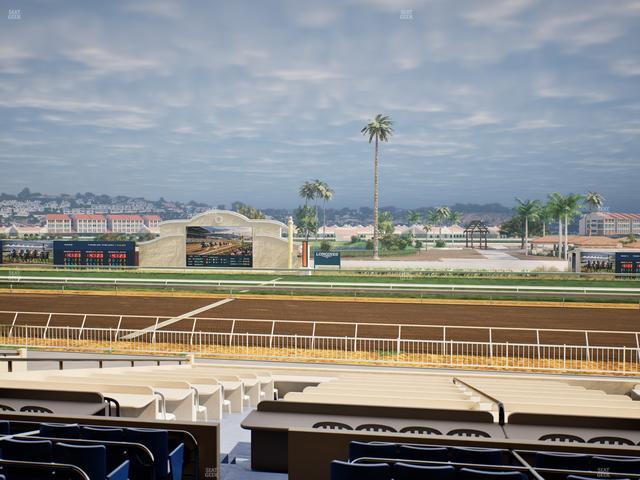 Del Mar Thoroughbred Club - Section Clubhouse Box 9 C Lvl 2 Seat View