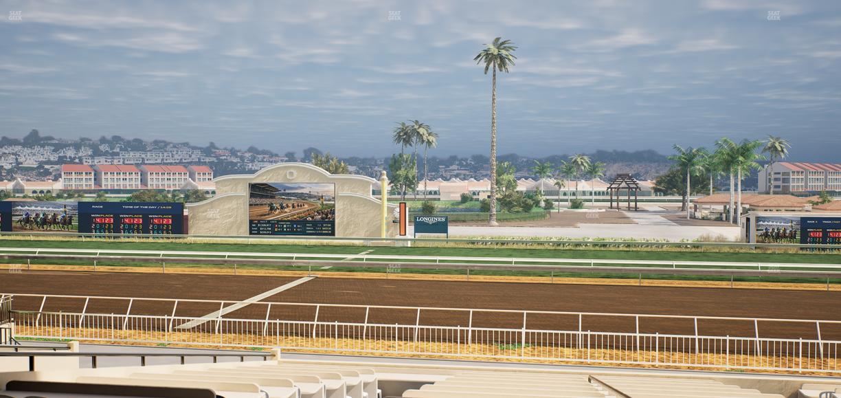 Del Mar Thoroughbred Club - Section Clubhouse Box 9 D Lvl 2 Seat View