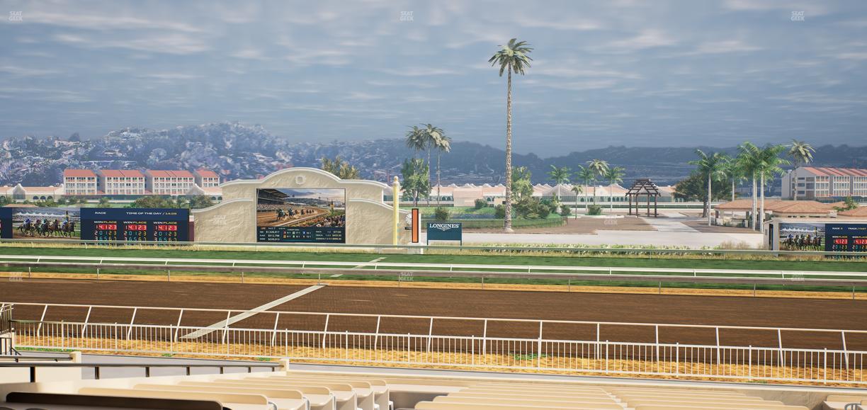 Del Mar Thoroughbred Club - Section Clubhouse Box 9 D Lvl 2 Seat View