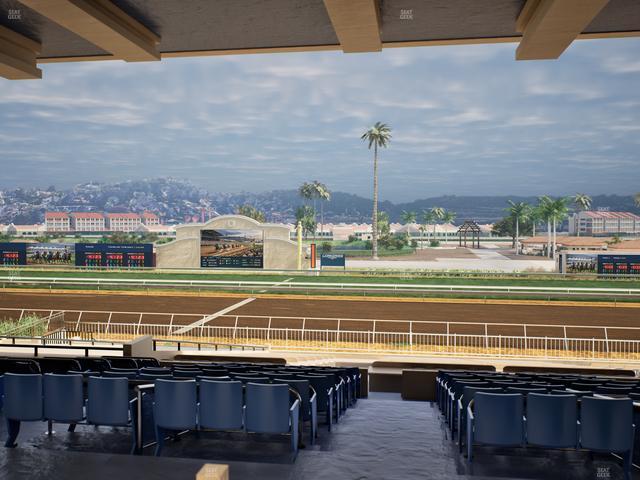 Del Mar Thoroughbred Club - Section Clubhouse Box 9 F Lvl 3 Seat View