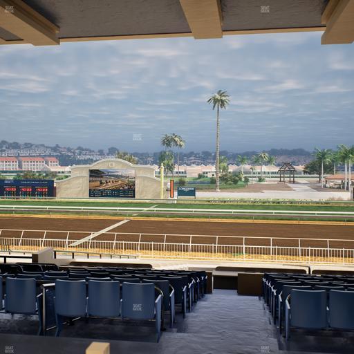 Del Mar Thoroughbred Club - Section Clubhouse Box 9 F Lvl 3 Seat View