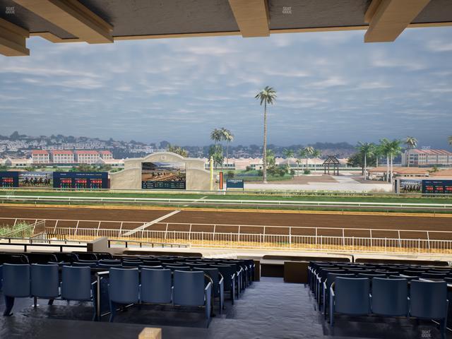 Del Mar Thoroughbred Club - Section Clubhouse Box 9 F Lvl 3 Seat View
