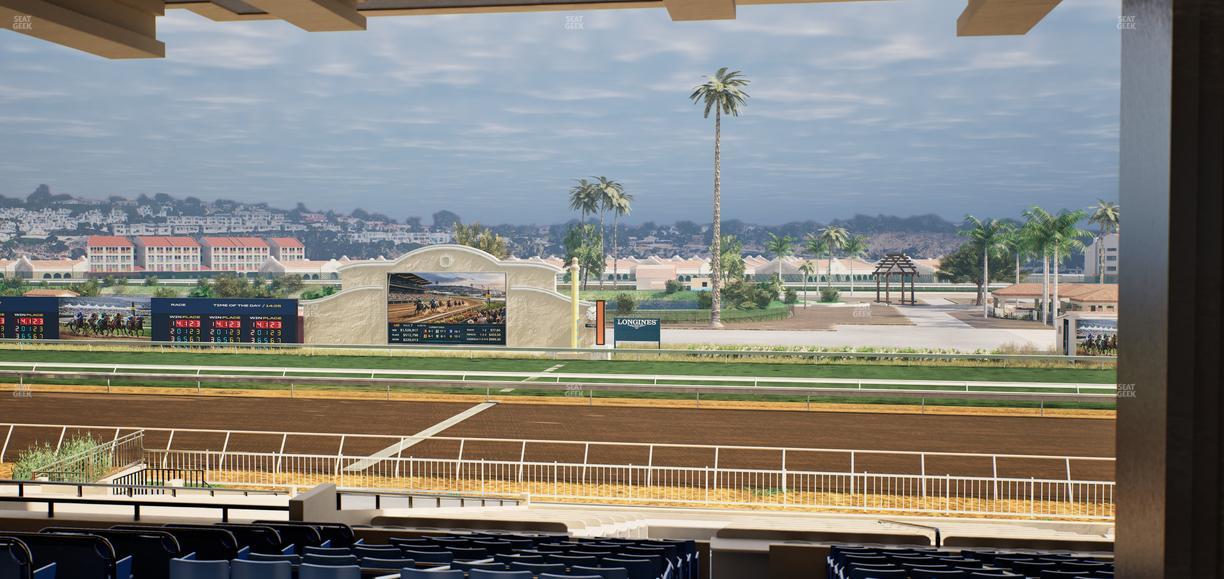 Del Mar Thoroughbred Club - Section Clubhouse Box 9 G Lvl 3 Seat View