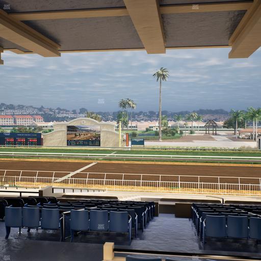 Del Mar Thoroughbred Club - Section Clubhouse Box 9 G Lvl 3 Seat View