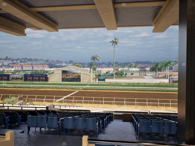 Del Mar Thoroughbred Club - Section Clubhouse Box 9 G Lvl 3 Seat View