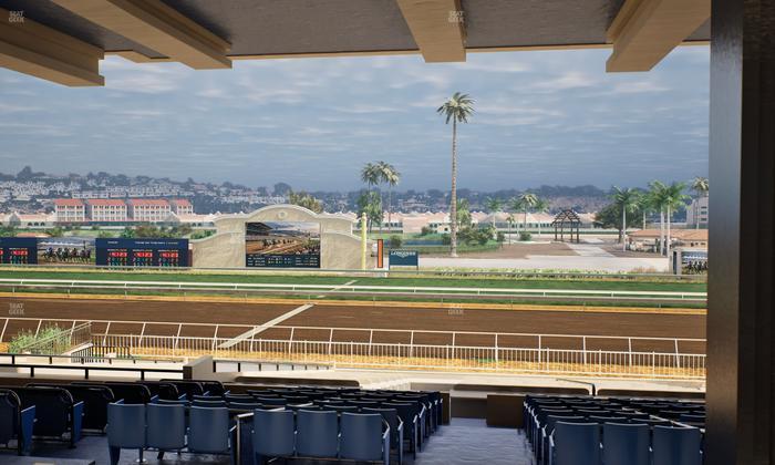 Del Mar Thoroughbred Club - Section Clubhouse Box 9 G Lvl 3 Seat View