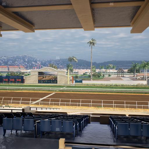 Del Mar Thoroughbred Club - Section Clubhouse Box 9 G Lvl 3 Seat View