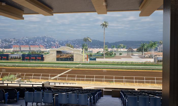 Del Mar Thoroughbred Club - Section Clubhouse Box 9 G Lvl 3 Seat View