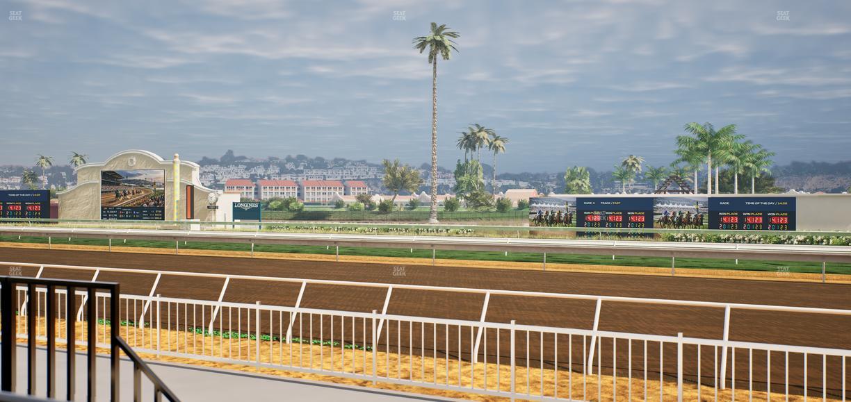 Del Mar Thoroughbred Club - Section Clubhouse Terrace Lvl 2 Tbl 115 Seat View