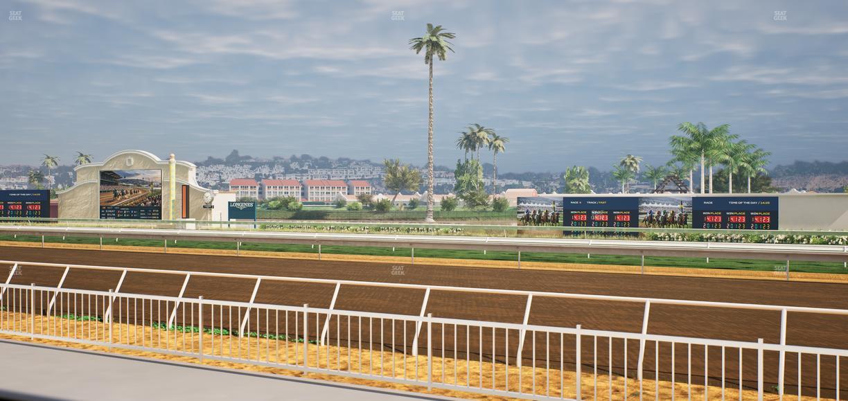 Del Mar Thoroughbred Club - Section Clubhouse Terrace Lvl 2 Tbl 116 Seat View