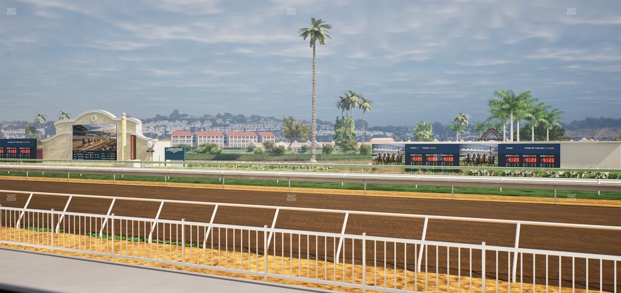 Del Mar Thoroughbred Club - Section Clubhouse Terrace Lvl 2 Tbl 117 Seat View