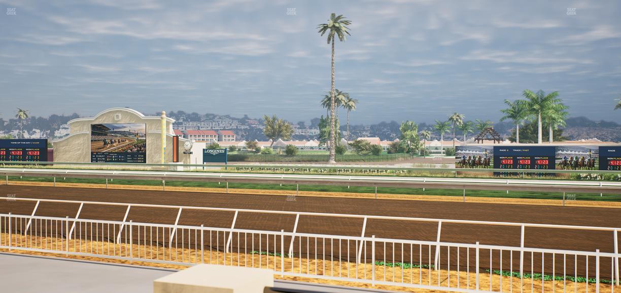 Del Mar Thoroughbred Club - Section Clubhouse Terrace Lvl 2 Tbl 127 Seat View