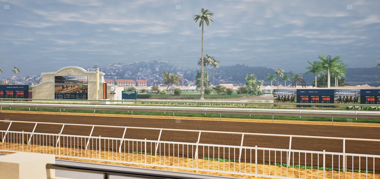 Del Mar Thoroughbred Club - Section Clubhouse Terrace Lvl 2 Tbl 128 Seat View