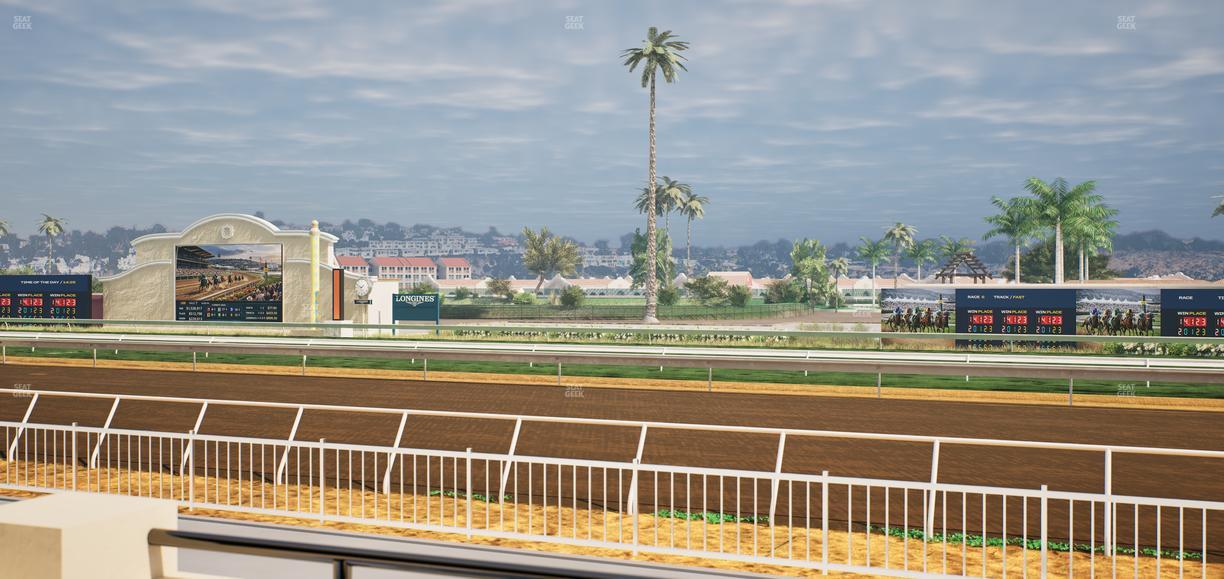Del Mar Thoroughbred Club - Section Clubhouse Terrace Lvl 2 Tbl 128 Seat View
