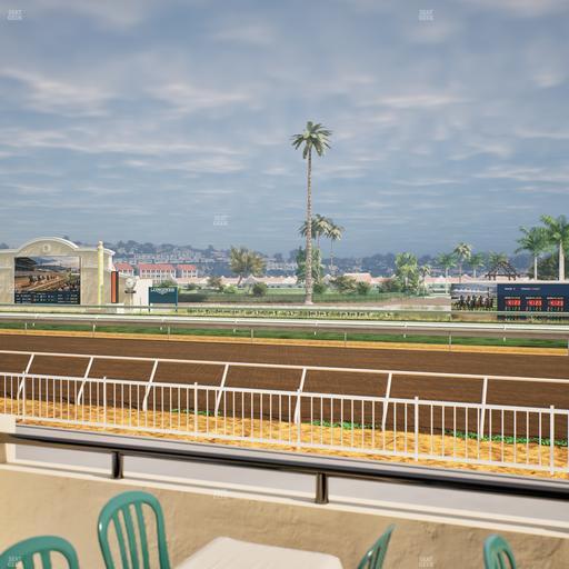 Del Mar Thoroughbred Club - Section Clubhouse Terrace Lvl 2 Tbl 128 Seat View