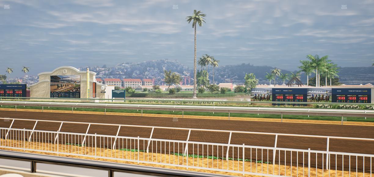 Del Mar Thoroughbred Club - Section Clubhouse Terrace Lvl 2 Tbl 132 Seat View