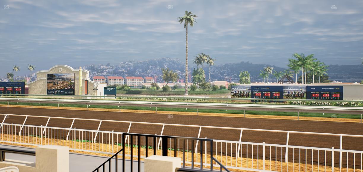 Del Mar Thoroughbred Club - Section Clubhouse Terrace Lvl 2 Tbl 134 Seat View
