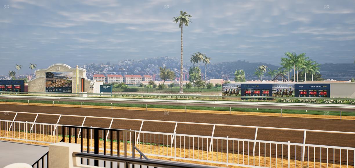 Del Mar Thoroughbred Club - Section Clubhouse Terrace Lvl 2 Tbl 135 Seat View