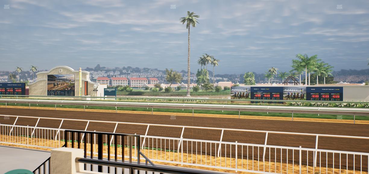Del Mar Thoroughbred Club - Section Clubhouse Terrace Lvl 2 Tbl 135 Seat View