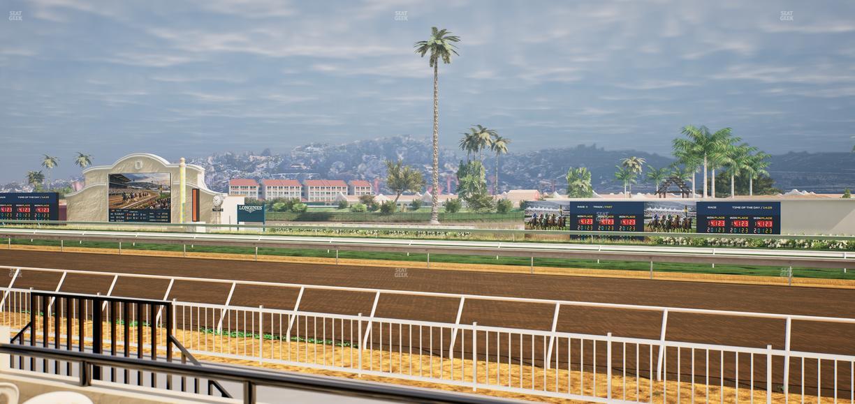 Del Mar Thoroughbred Club - Section Clubhouse Terrace Lvl 2 Tbl 136 Seat View