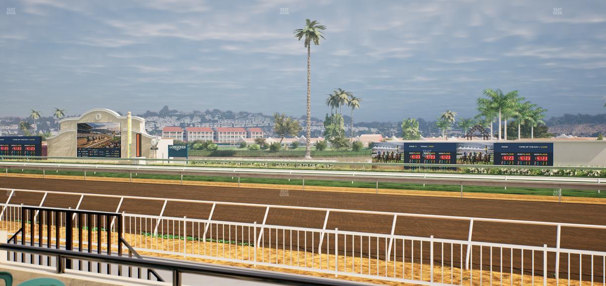 Del Mar Thoroughbred Club - Section Clubhouse Terrace Lvl 2 Tbl 136 Seat View