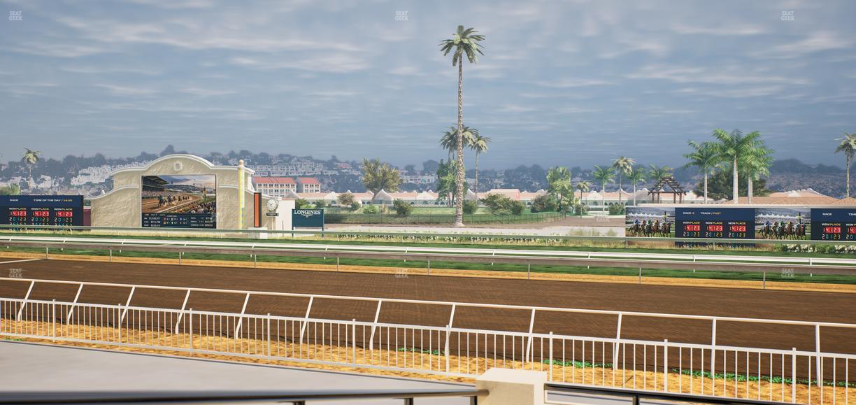 Del Mar Thoroughbred Club - Section Clubhouse Terrace Lvl 2 Tbl 307 Seat View