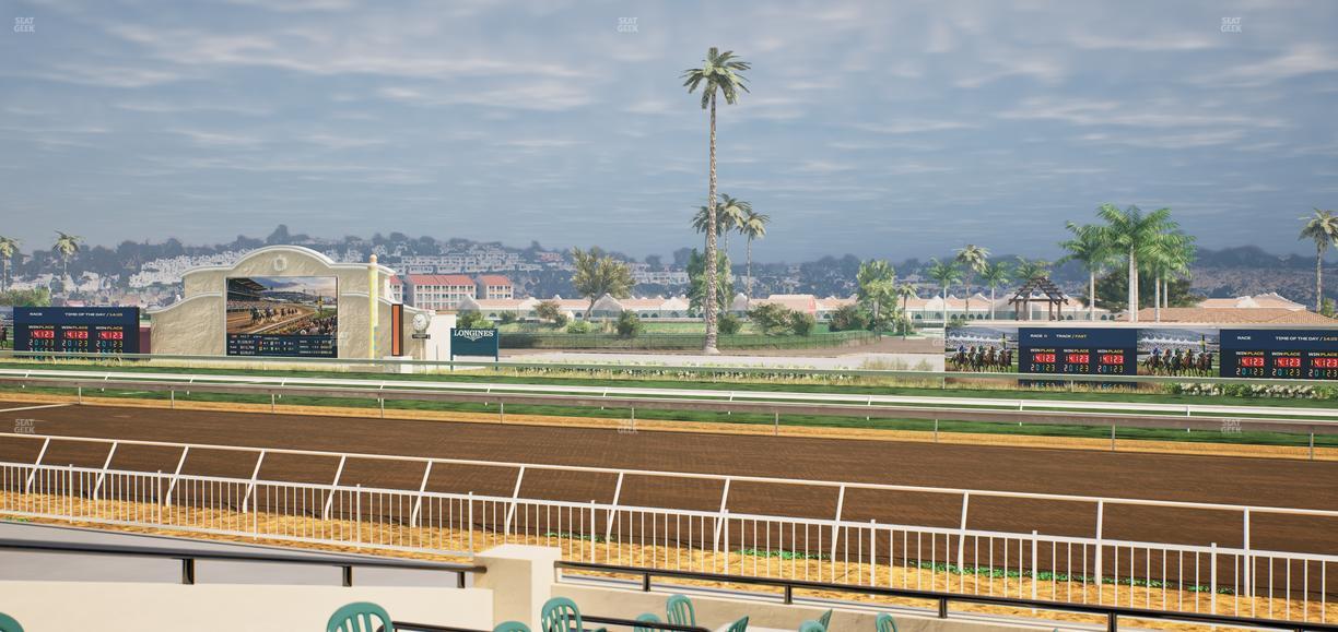 Del Mar Thoroughbred Club - Section Clubhouse Terrace Lvl 2 Tbl 409 Seat View