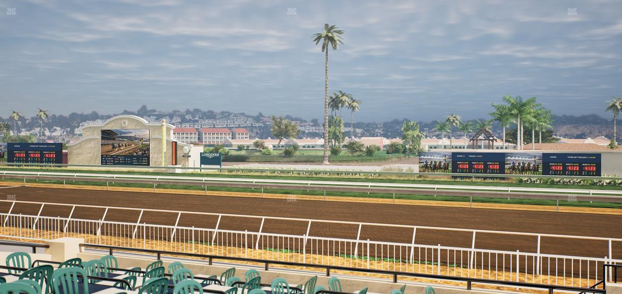 Del Mar Thoroughbred Club - Section Clubhouse Terrace Lvl 2 Tbl 412 Seat View