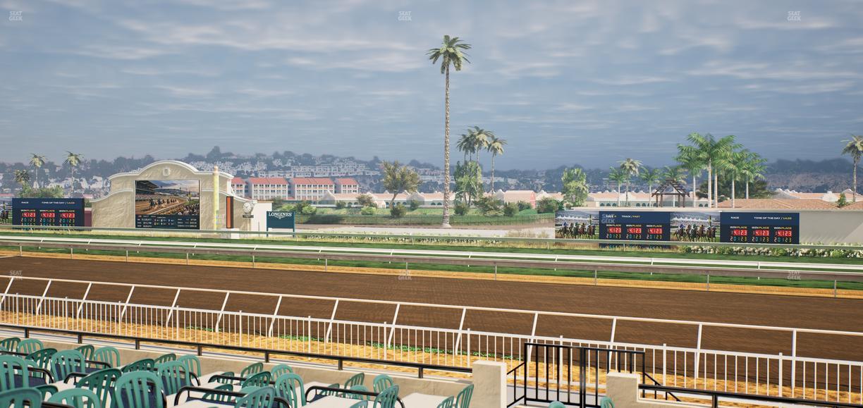 Del Mar Thoroughbred Club - Section Clubhouse Terrace Lvl 2 Tbl 414 Seat View