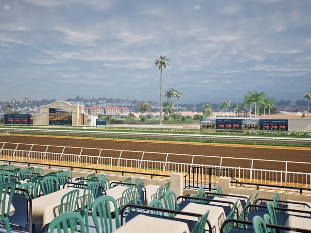Del Mar Thoroughbred Club - Section Clubhouse Terrace Lvl 2 Tbl 414 Seat View