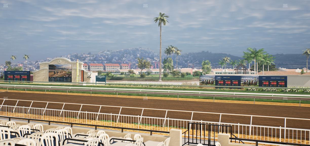 Del Mar Thoroughbred Club - Section Clubhouse Terrace Lvl 2 Tbl 414 Seat View