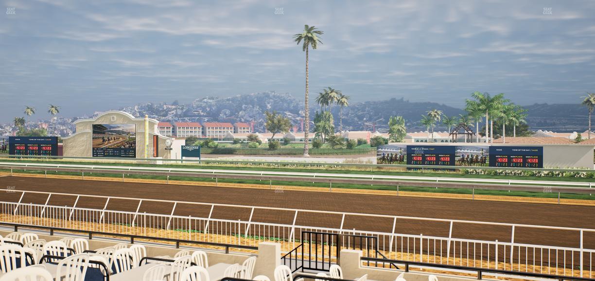 Del Mar Thoroughbred Club - Section Clubhouse Terrace Lvl 2 Tbl 415 Seat View